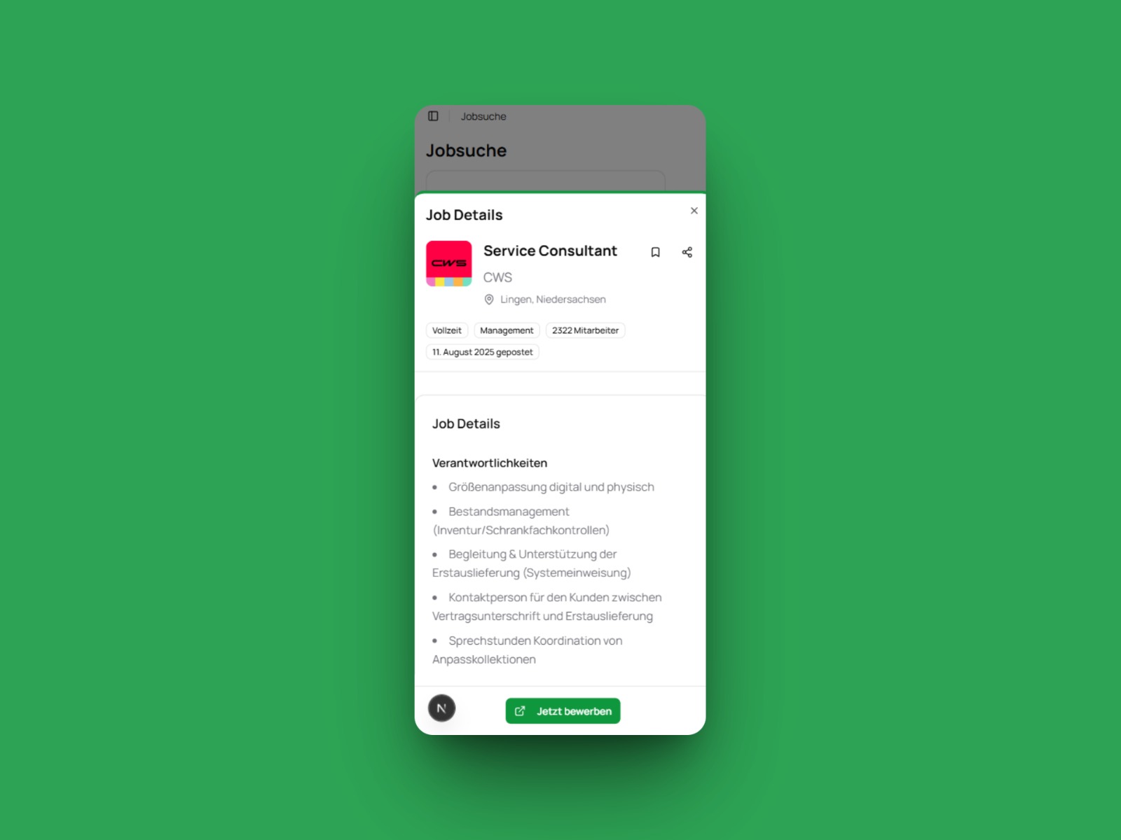 Mobile Jobsuche